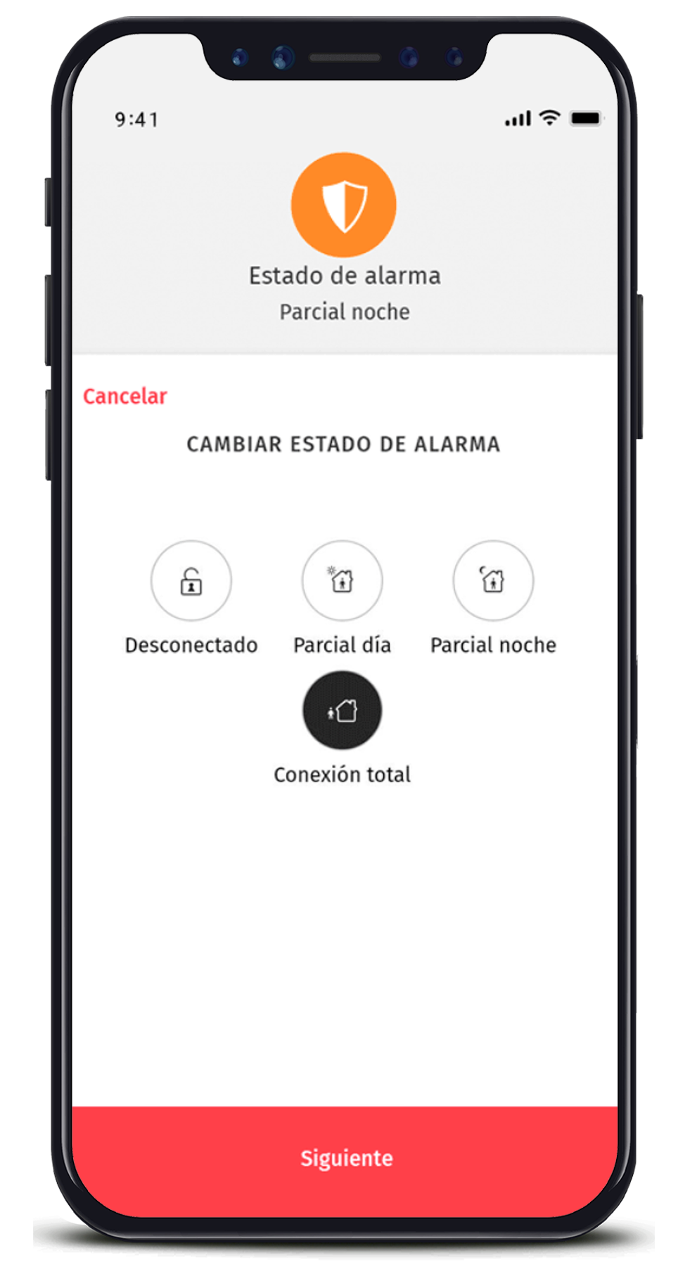 control alarma